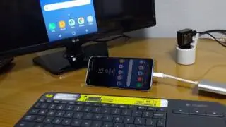 Samsung Galaxy S8+ HDMI/ Wireless Keyboard/USB-C