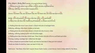 One Heart, Ruby Red (remake) (with chords)