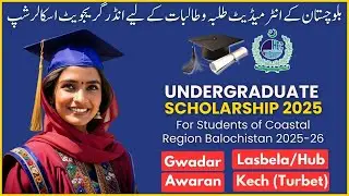 How To Apply For Undergraduate Scholarship for Students of Coastal Region Balochistan 2025