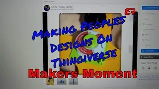 Makers Moment - Thingiverse Print - Solder Spool Holder by roachdaniel - E7