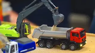 SUPER MICRO RC 1/87 SCALE MODELS! RC TRUCKS, RC EXCAVATOR IN ACTION