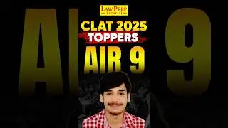 CLAT 2025 Topper | AIR 9 | Vidit Rawat | CLAT 2025 RESULT