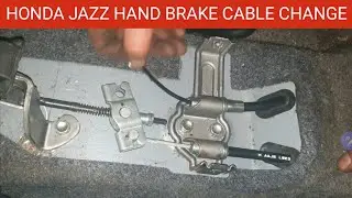 Honda Jazz Hand Brake Cable Change Job || How to Change Hand Brake Parking Brake Cable on Honda Jazz