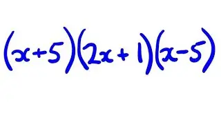 Expand 3 brackets