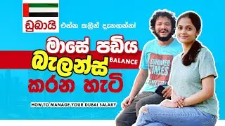 ඩුබායි මාසේ පඩිය බැලන්ස් කරන්නේ මෙහෙමයි Best ways to manage your salary in Dubai - Income & Budget