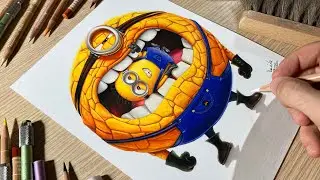 Drawing Despicable Me 4 • Time Lapse