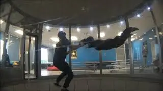 Indoor Skydiving - Tamara's first attempt - Paraclete XP