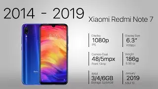 Evolution of Xiaomi Redmi Note 2014 - 2019