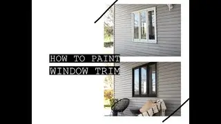 How to paint window trim