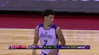 Lonzo Ball 5 Points vs. Clippers in Summer League Debut- Lonzo Summer League Highlights