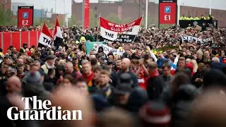 Manchester United fans march to Old Trafford to demand 100% sale