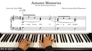 "Autumn Memories" Halloween Sheet Music and Tutorial (For the Intermediate Pianist)