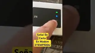 Símbolo de Sobre En Modem ZTE MF920U #zte #internetinalambrico