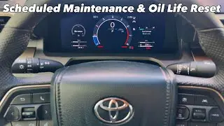 2024-2025 Toyota Tacoma Scheduled Maintenance and Oil Life Reset 2026