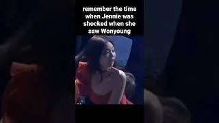 Jennie was shocked when she saw Wonyoung #jennie #blackpink #wonyoung #jenniekim #ive #blink