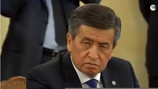 8 глав СНГ слушают речь Путина о Мюнхенском сговоре Молотов/Риббентроп