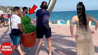 BUSHMAN PRANK: FUNNIEST REACTIONS. JUST FOR LAUGHS