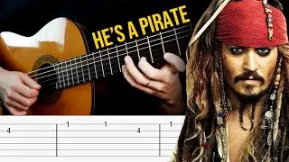 PIRATES OF THE CARIBBEAN Guitar Tabs (He's a Pirate)
