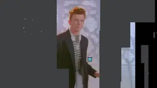 bouncing square rick rolls you