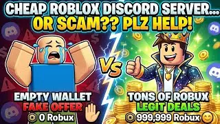 SCAM or REAL? Buying Cheap Robux from Discord Server Exposed! 😱 ( plz help) 