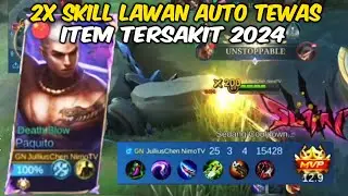Gameplay Damage Tersakit Combo Paquito Best Item Build and Emblem 2024