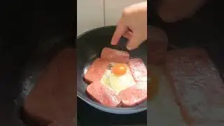 luncheon meat and egg #shorts #satisfying #asmr