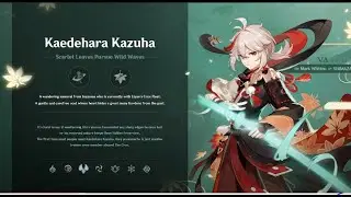Kaedehara Kazuha New Umcoming Character of Genshin Impact 1.6