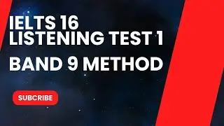 IELTS 16 LISTENING TEST 1|BAND 9 METHOD|EASY WAY TO SOLVE LISTENING.