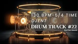 5/4 Metal Drum Track | 130 BPM