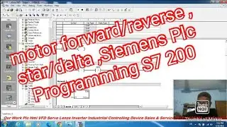 motor forward/reverse , star/delta , Siemens Plc Programming S7 200 cpu 224xp Use Micro/Win Software