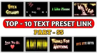 Alight Motion Text Animation Presets |Text Effect | Alight Motion Text Presets | Alight Motion Pack