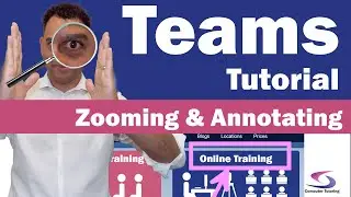 How to draw screen annotations when presenting in teams - Zoom into a certain section of the screen