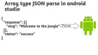 Array JSON parsing in Android studio