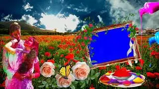 Holi Green Screen HD Effect Copyright Free || Holi Green Screen Hd Video