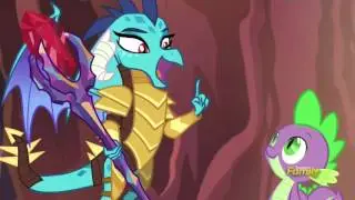 Spike gives the Bloodstone Scepter to Ember - Gauntlet of Fire