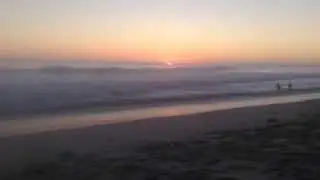 Carlsbad,  CA:  Sunset over the Beach