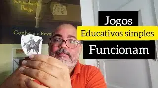 Jogos educativos simples também funcionam com os alunos.