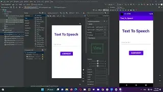 Android Studio Tutorial | Create First App  | Text-To-Speech
