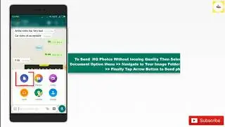 How to Send Original Photos | Full Resoultion Photos | High Quality Images in Whatsapp