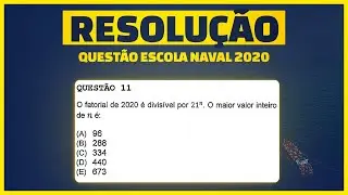 Resolução da questão da Escola Naval 2020