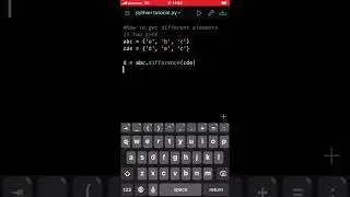 Python | How to get unique elements in two sets #code #coding #phython