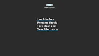 UI Affordances  