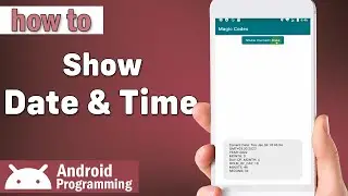 how to show current date and time in android