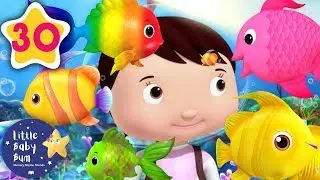 Learn Numbers! | 10 Little Fishes | +More Educational Songs | Nursery Rhymes | Little Baby Bum