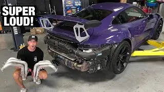 MAKING MY GT3RS SOUND LIKE A RACECAR! Header + J Pipe install!
