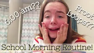 EXCITING 6:00 AM SCHOOL MORNING ROUTINE: Get Ready With Me for School Today!! :)