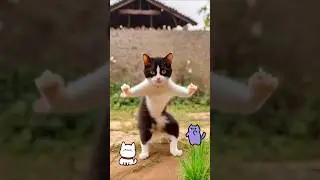 Funny dance of AI cats 😹🕺🏼😅