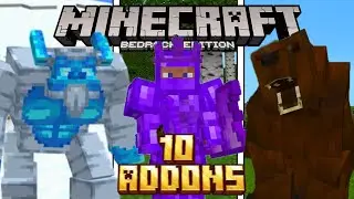 Top 10 Addons Survival para Minecraft 1.21+ (Bedrock/Pe) 🏆 Mods para Minecraft Pe 1.21+
