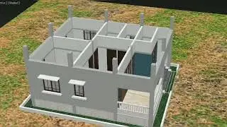 25 x 29 F 2BHK 2D AND 3D VILLAGE HOUSE PLAN BEST DESIGN FOR EXTERIOR