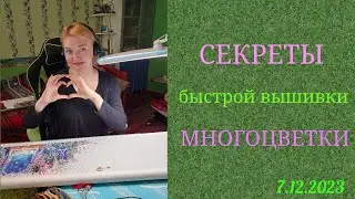 💖Секреты быстрой🚀вышивки многоцветки
